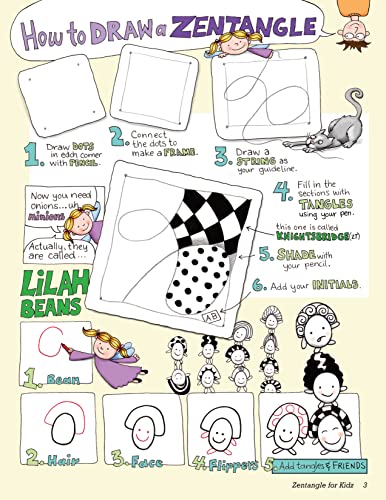 Zentangle (R) For Kidz: A Comic Guide with Alex and Lilah (Design Originals)