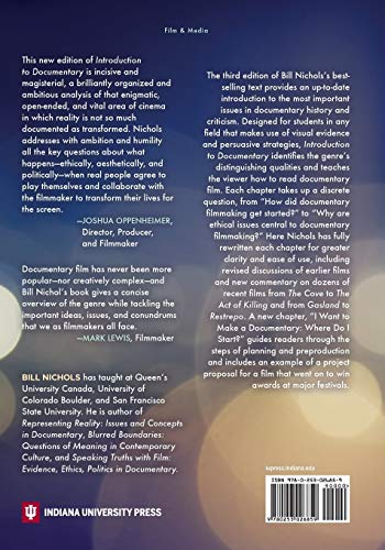 Introduction to Documentary, Third Edition by Nichols, Bill