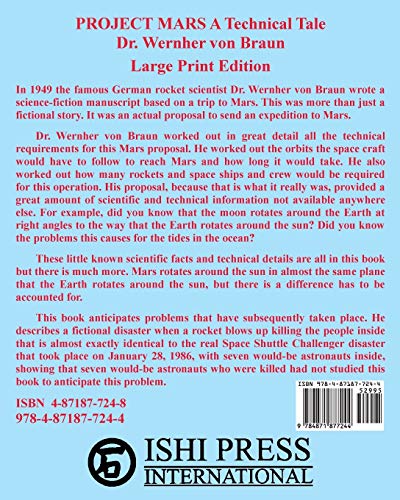 Project Mars A Technical Tale by Wernher von Braun - New