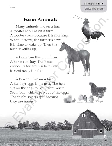 Evan-Moor Reading Comprehension Fundamentals, Grade 1 Teacher's Edition - Supplemental Teaching Resource for Reading