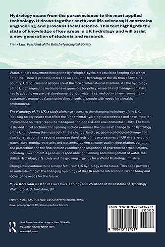 The Hydrology of the UK: A Study of Change (Routledge Environmental Management)
