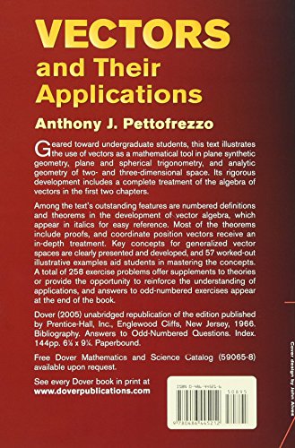 Vectors and Their Applications (Dover Books on Mathematics)