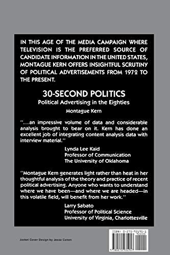 30-Second Politics: Political Advertising in the Eighties (Engineering)