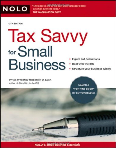 TAX SAVVY FOR SMALL BUSINESS