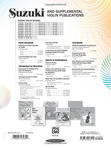 Suzuki Violin School, Vol 1: Violin Part, Book & CD