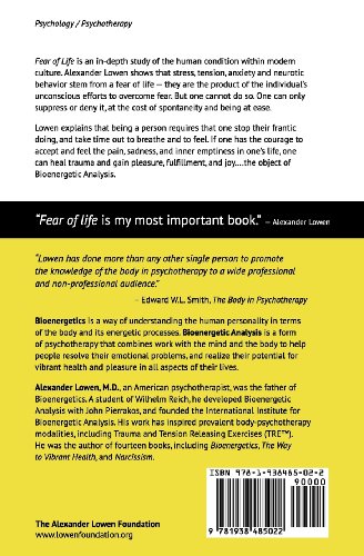 Fear of Life — back cover