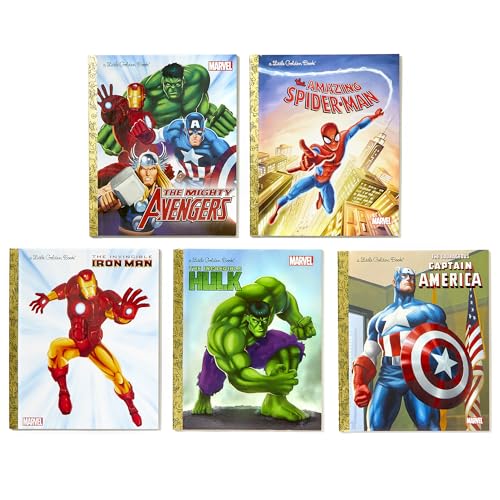 Marvel Super Heroes Little Golden Book Library: 5-Book Boxed