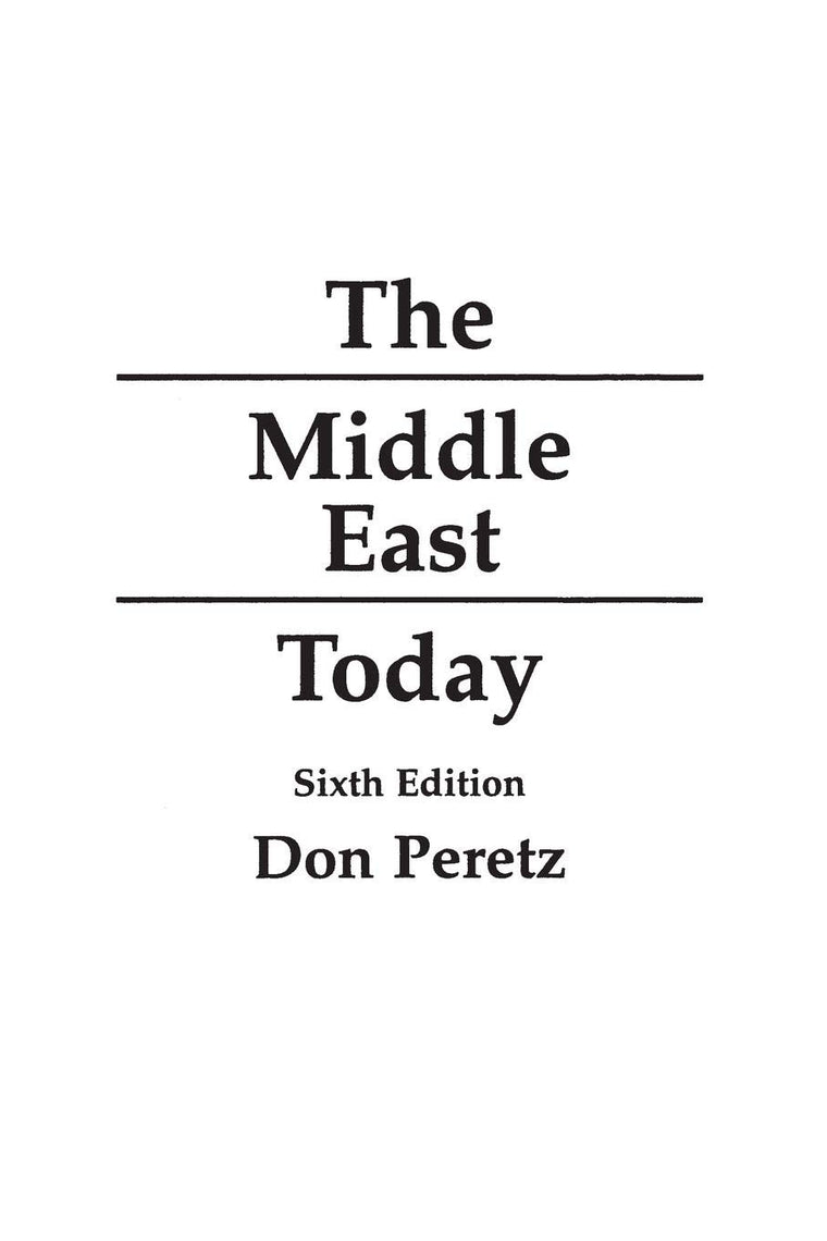 The Middle East Today