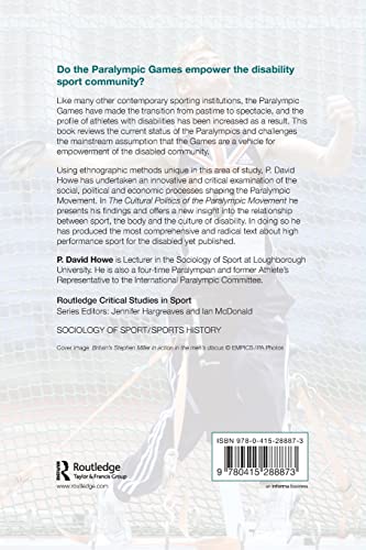 The cultural politics of the paralympic movement (Routledge Critical Studies in Sport)