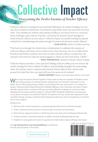 Collective Impact: Overcoming the Twelve Enemies of Teacher Efficacy (Discover the enemies of efficacy.)