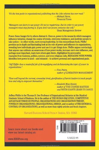 Managing With Power: Politics and Influence in Organizations