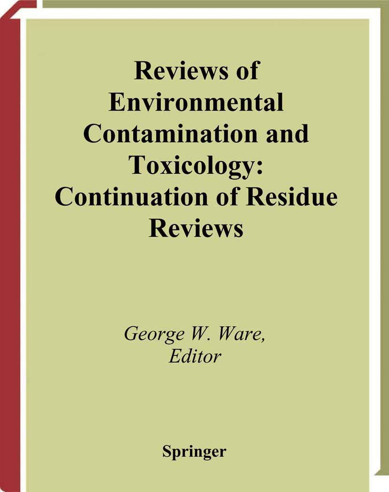 Reviews of Environmental Contamination and Toxicology: Continuation of Residue Reviews (Reviews of Environmental Contamination and Toxicology, 179)