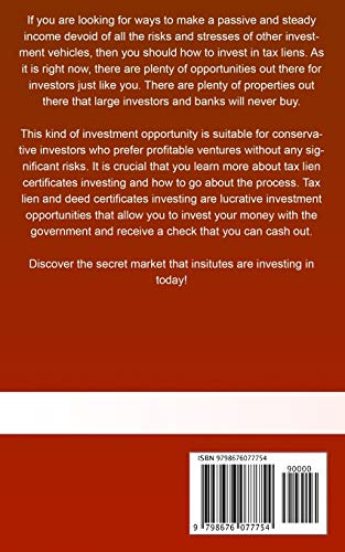 Your Great Book Of Tax Liens And Deeds Investing: The Beginner's Real Estate Guide To Earning Sustainable Passive Income