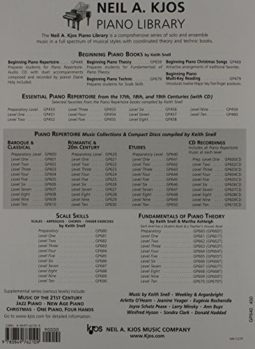 GP640 - Piano Repertoire - Etudes - Preparatory Level (Neil A Kjos Piano Library)