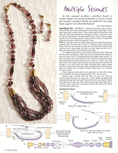 Classy & Chic Bead Jewelry: For All Ages and Skill Levels (Design Originals) (Can Do Crafts) Techniques and Projects for Bracelets, Necklaces, and Earrings Using Easily Found Tools & Supplies