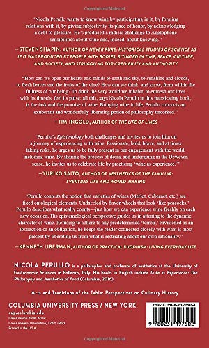 Epistenology: Wine as Experience (Arts and Traditions of the Table: Perspectives on Culinary History)