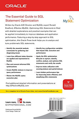 Effective MySQL Optimizing SQL Statements (Oracle Press)