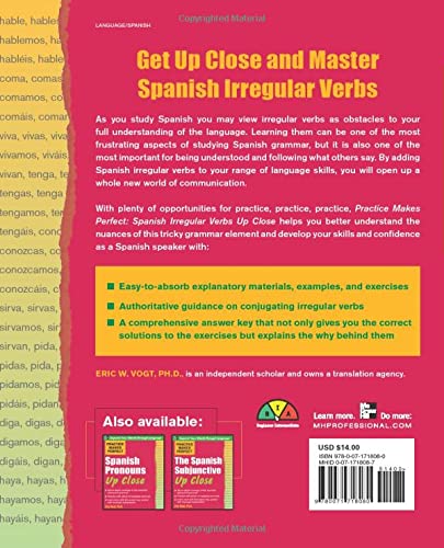 Practice Makes Perfect: Spanish Irregular Verbs Up Close (Practice Makes Perfect Series)
