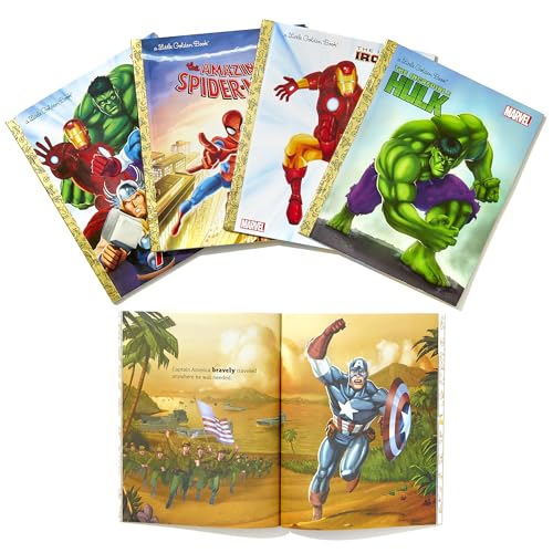 Marvel Super Heroes Little Golden Book Library: 5-Book Boxed