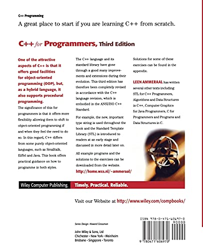 C++ for Programmers , 3rd Edition