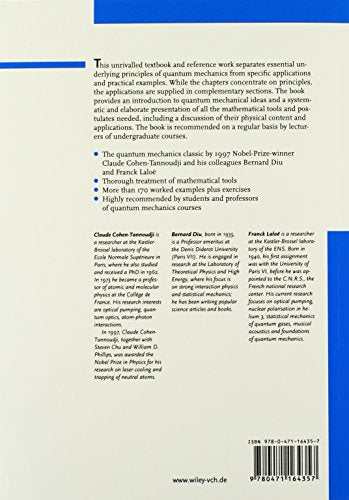 Quantum Mechanics, Volume 2 — back cover