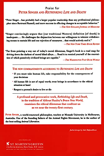 Rethinking Life and Death: The Collapse of Our Traditional Ethics