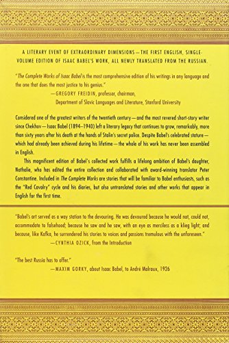 The Complete Works of Isaac Babel — back cover