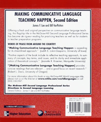 Making Communicative Language Teaching Happen, Second Edition (The McGraw-Hill Foreign Language Professional Series)