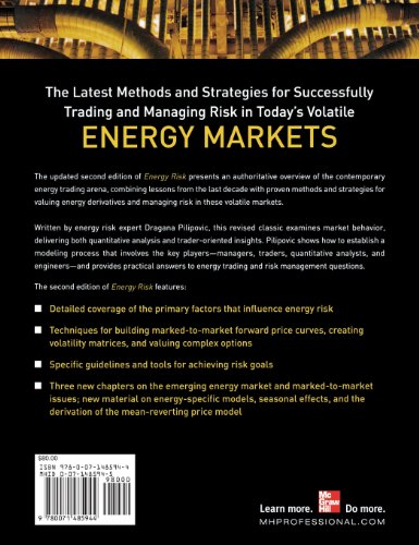 Energy Risk: Valuing and Managing Energy Derivatives
