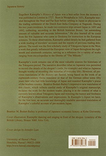 Kaempfer's Japan: Tokugawa Culture Observed