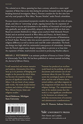 Islamization from Below: The Making of Muslim Communities in Rural French Sudan, 1880-1960