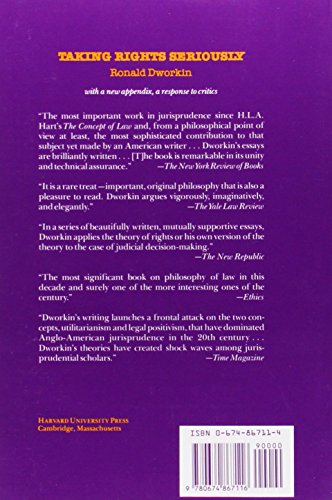 Taking Rights Seriously: With a New Appendix, a Response to
