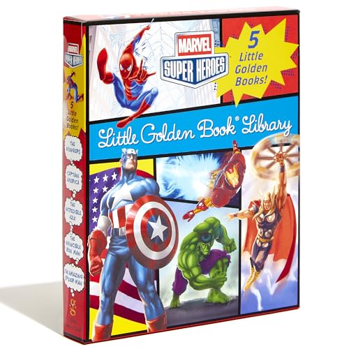 Marvel Super Heroes Little Golden Book Library: 5-Book Boxed