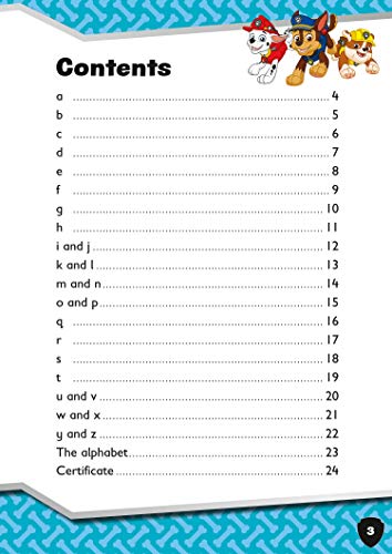 Paw Patrol First Letters Activity Book: Get ready for school with Paw Patrol