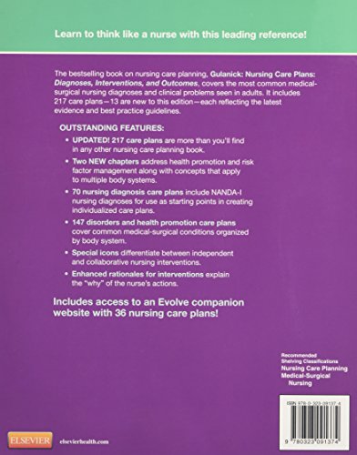 Nursing Care Plans: Diagnoses, Interventions, and Outcomes (NURSING CARE PLANS: NURS DIAG/ INTERVENTION ( GULANICK))
