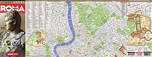 StreetSmart? Rome Map by VanDam -- Laminated, pocket sized City Center folding street and subway map to Rome, Italy with all attractions, museums, ... ... (English, Italian and German Edition)