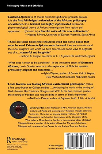 Existentia Africana (Africana Thought)