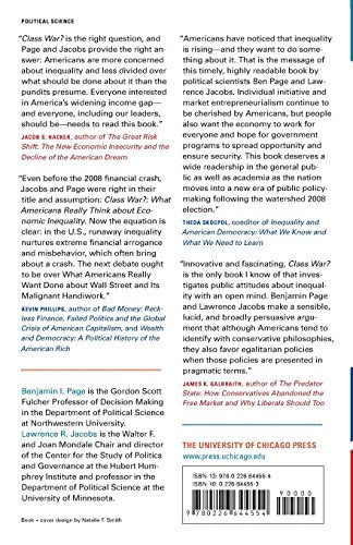 Class War?: What Americans Really Think about Economic Inequality