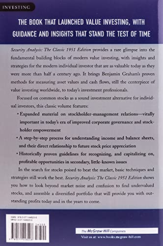 Security Analysis: The Classic 1951 Edition