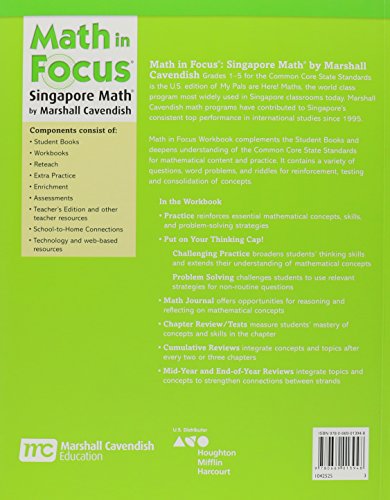 Math in Focus: The Singapore Approach Student Workbook, Book 3A