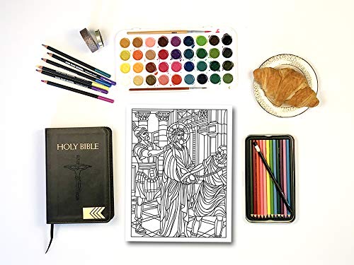 The Stations of the Cross: Catholic Coloring Book Devotional