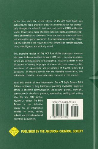 The ACS Style Guide: Effective Communication of Scientific Information (An American Chemical Society Publication)