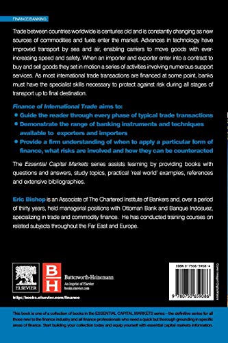 Finance of International Trade (Essential Capital Markets)
