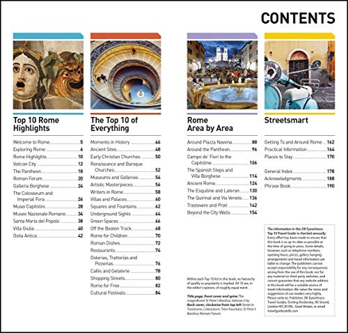 DK Eyewitness Top 10 Rome (Pocket Travel Guide) by DK Eyewit