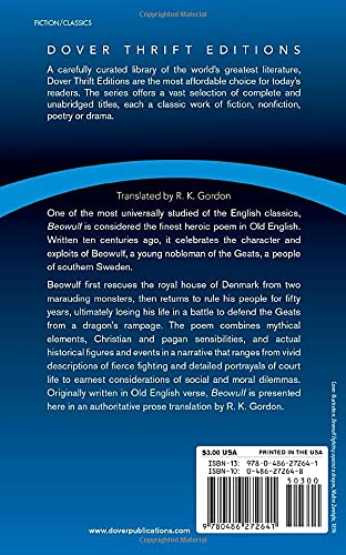 Beowulf (Dover Thrift Editions: Literary Collections)