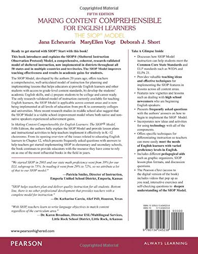 Making Content Comprehensible for English Learners: The SIOP Model (SIOP Series)