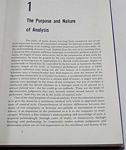 The analysis of music by White, John David