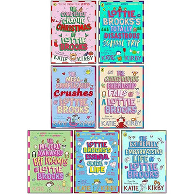 Lottie Brooks Series Collection 7 Books Set By Katie Kirby (The Completely Chaotic Christmas, Extremely Embarrassing Life, Catastrophic Friendship Fails, Totally Disastrous School-Trip & More)