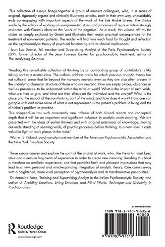 Unrepresented States and the Construction of Meaning: Clinical and Theoretical Contributions (The International Psychoanalytical Association Psychoanalytic Ideas and Applications Series)