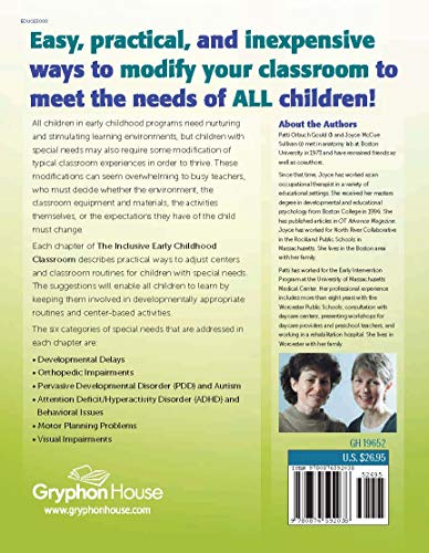 The Inclusive Early Childhood Classroom: Easy Ways to Adapt Learning Centers for All Children
